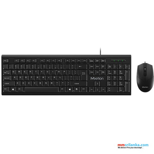 Meetion MT-C100 Wired Keyboard & Mouse Combo Pack (6M)